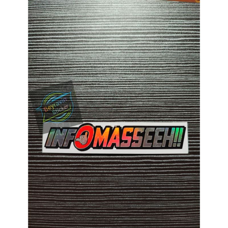 Sticker info masseeh!! cutting