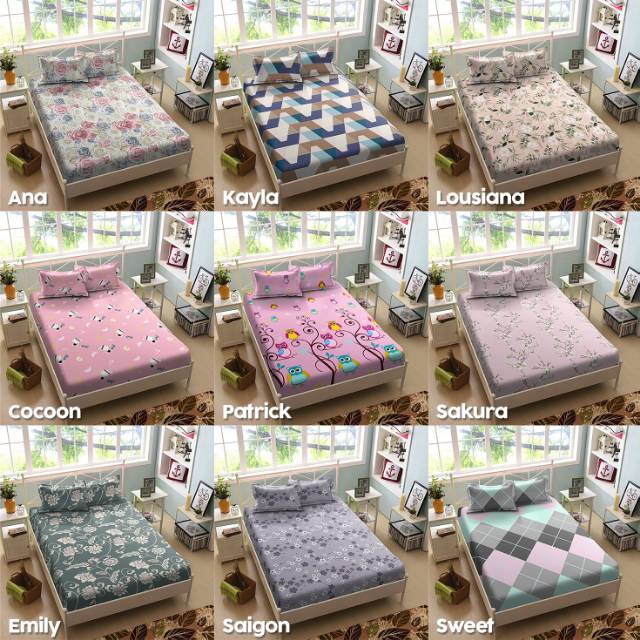 Agen Sprei Kintakun Luxury Uk. 160x200 (t.30cm) - Ana, Patrick, Cocoon, Bernie, Saigon rmnNn7CzdArxZ