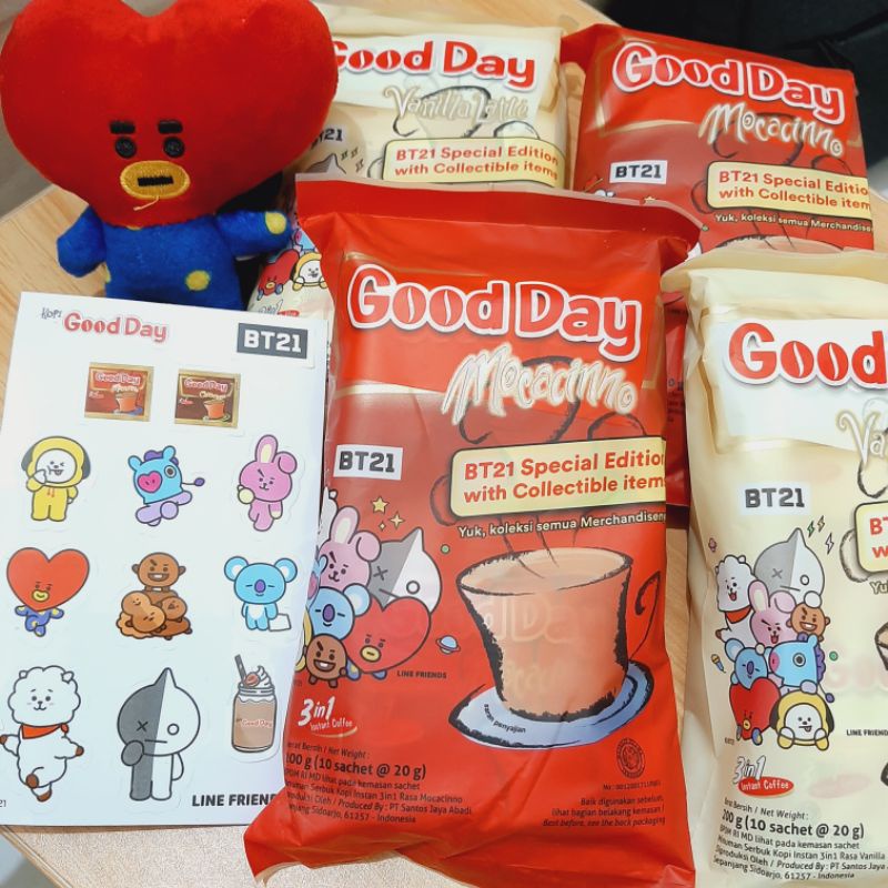Kopi Good Day Special Edition BT21 (Free BTS Photocard)