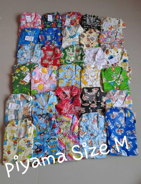 PIYAMA ANAK SIZE M, L, XL (PILIH MOTIF)