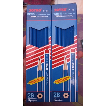 

(80gr) 1pak pensil serut kayu 2b joyko p93
