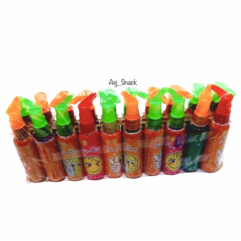 Permen Semprot, Syrup Spray Minuman Semprot Aneka Rasa Buah ( 20pcs x  30g )