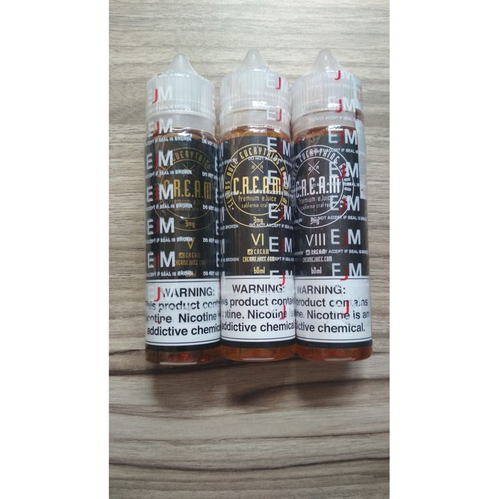 CREAM C.R.E.A.M V VI VIII PREMIUM USA LIQUID VAPE EJUICE 60ML CUKAI