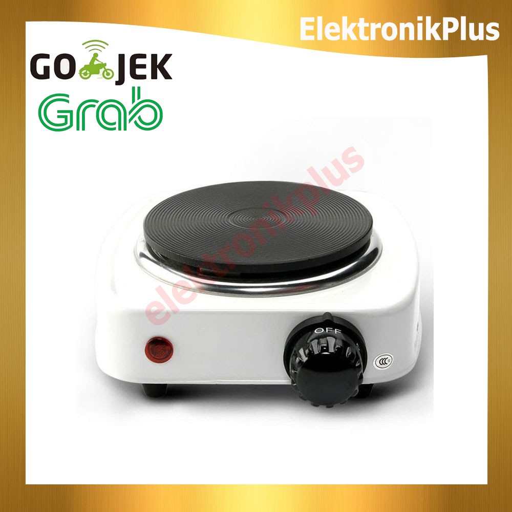 Kompor Elektrik Mini Hot Plate Electric Cooking Adoolla 500W Putih