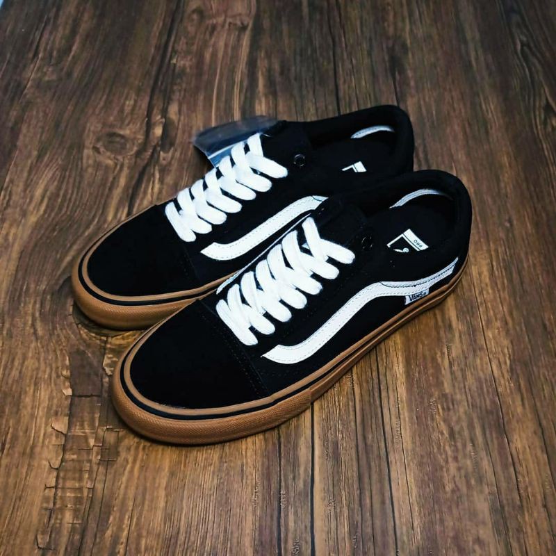 [SALEDAN] Vans Old Skool Pro Black / Gum ( ULTRACUSH ) ORIGINAL