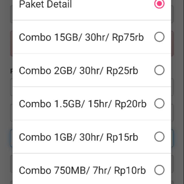 Internet Combo Telkomsel 17GB 15GB 5GB 2GB 1,5GB