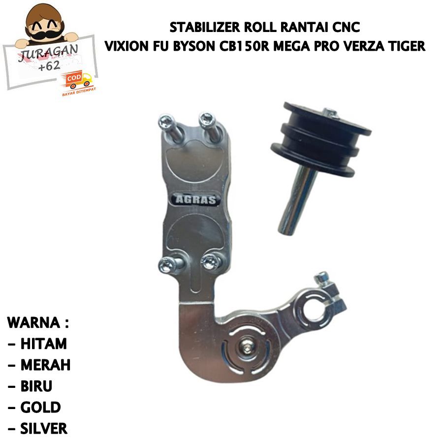 Stabilizer Rantai Tensioner Penahan Rantai Vixion Fu Byson CB150R Mega Pro Verza Tiger