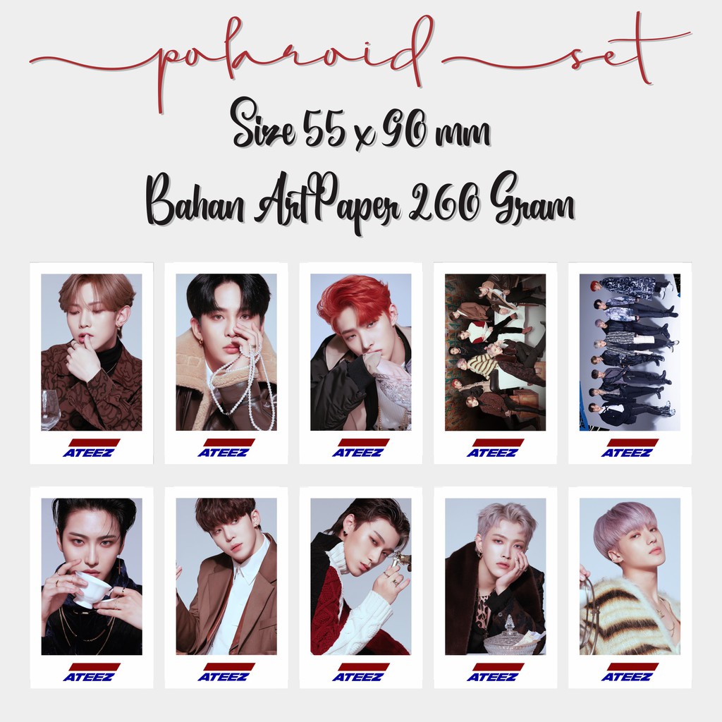 Polaroid Kpop Photocard Card Foto Kpop Ateez Treasure Epilopgue : Action To Answer
