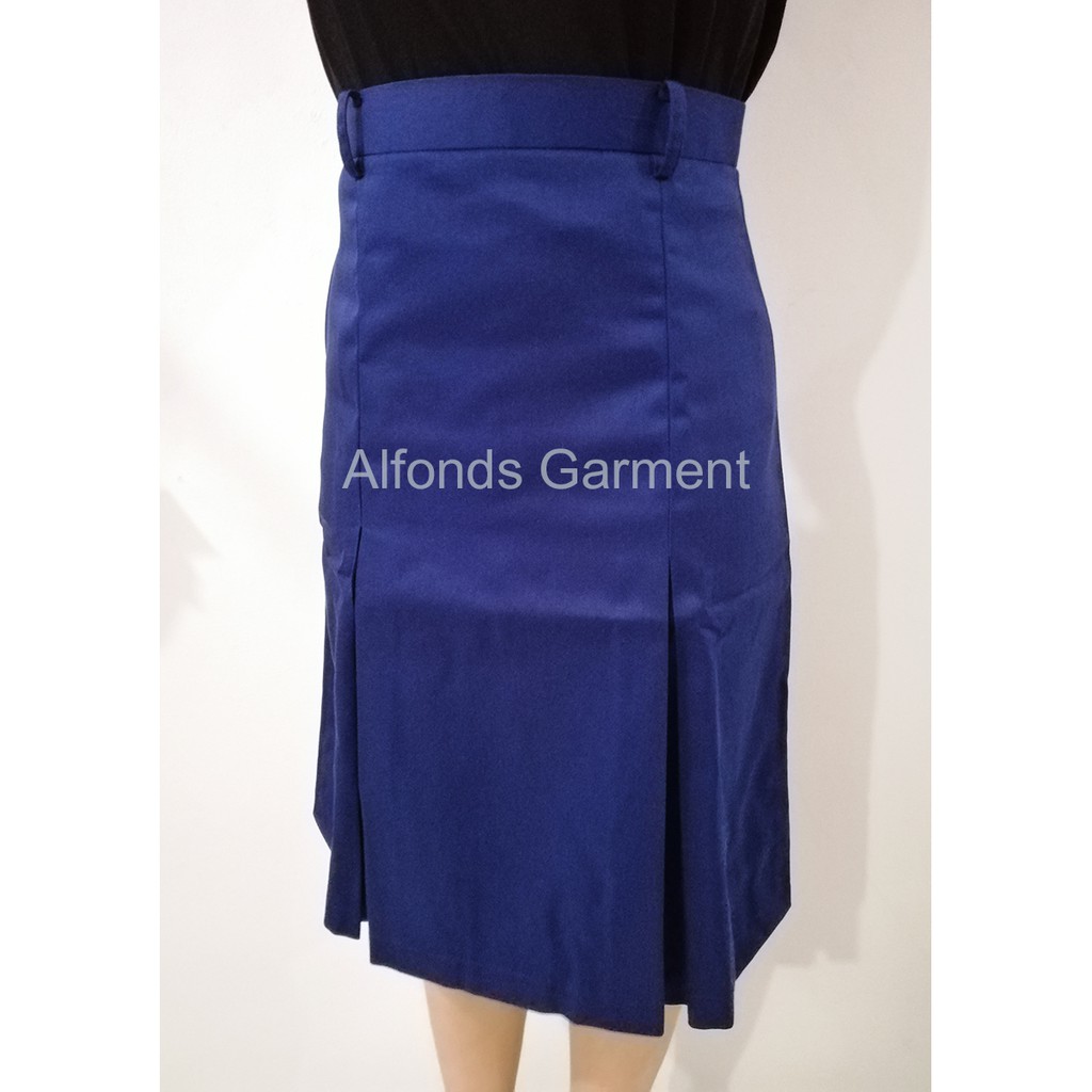 Rok Pendek Span SMP Biru Nagata Drill ORI Murah ALFATEX