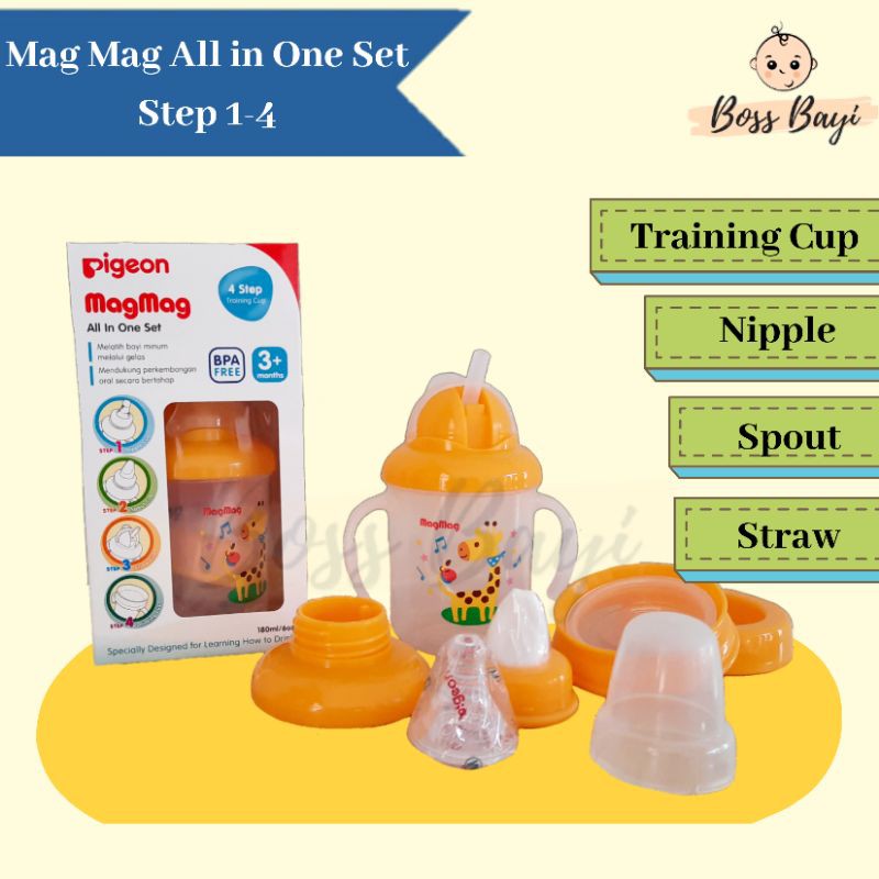 PIGEON - Mag Mag Training Cup All In One Set Step 1-4