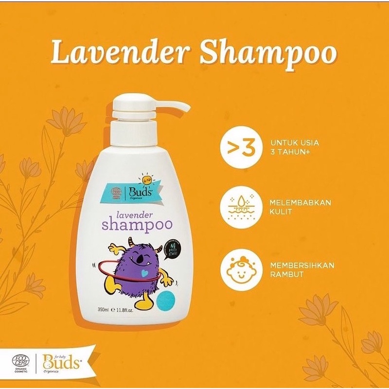 Buds organics lavender set - set sabun shampoo anak ( expired : maret 2025 )