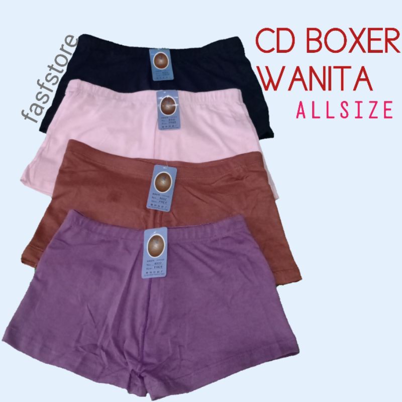3pcs - CD Boxer Wanita Hotpants Celana Dalam Cewe Boxer celana dalam boxer wanita kesini boxer wanit