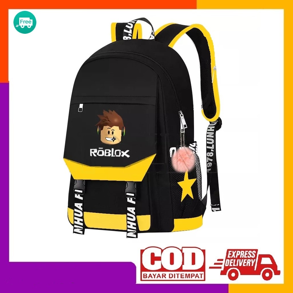 [COD] Tas Ransel Anak Unisex Roblox Tutup Terbaru 2023 Kekinian Acara Outdoor Sekolah Traveling