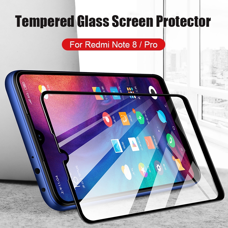 Tempered Glass Full Cover 9D untuk Redmi Note 8 / Note 8 Pro