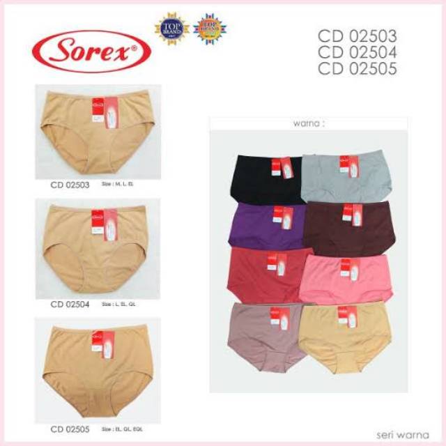 CELANA DALAM SOREX 02504 CD WANITA SIZE L