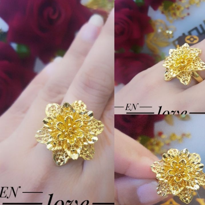 Xuping Perhiasan Cincin Lapis 24K 346C