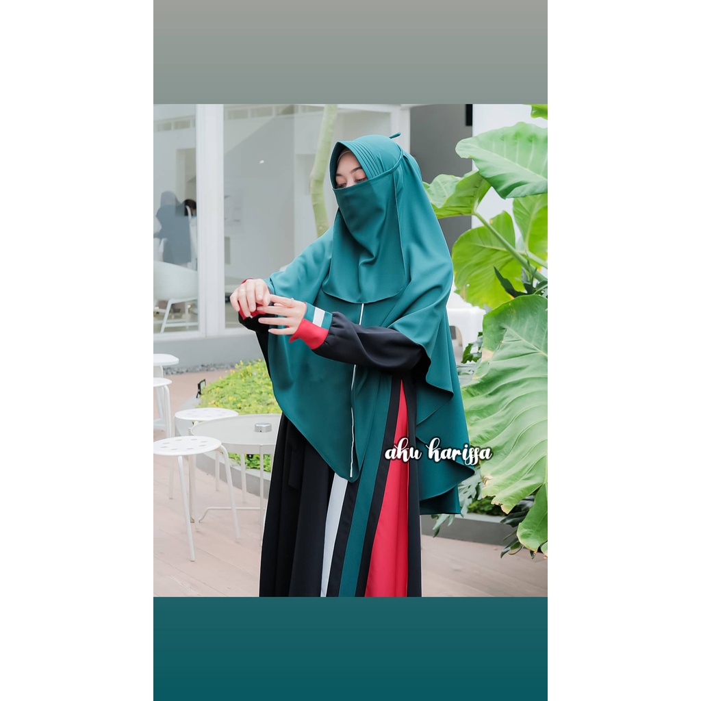 Gamis palestina premium set cadar original aku karissa terbaru palestin ricis syari free cadar set khimar palestina