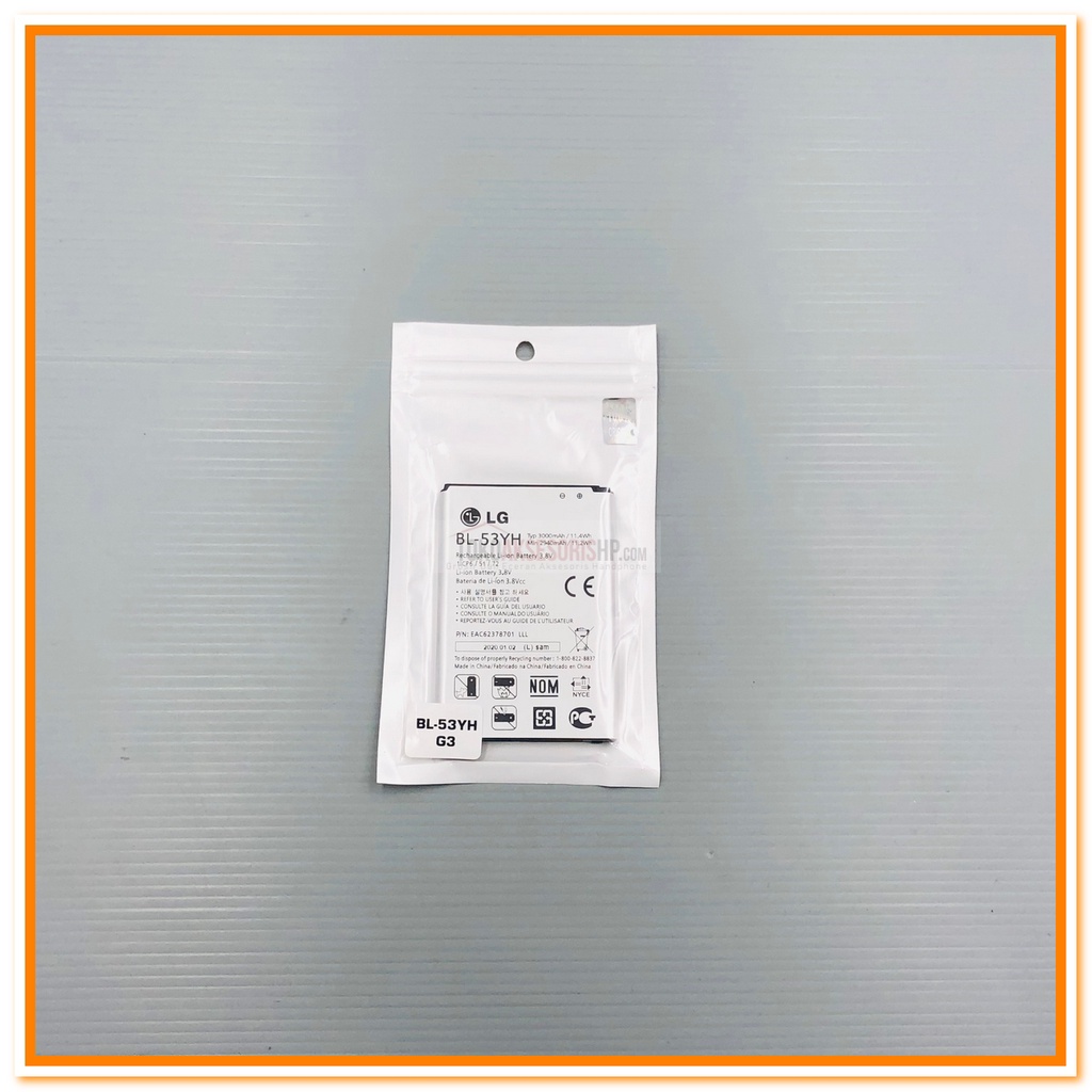 BATERAI LG G3 / BATERAI LG D855 / BATERAI LG BL-53YH ORIGINAL