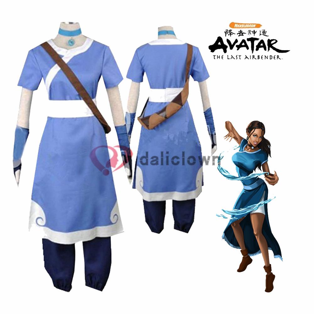 Jual Preorder Avatar The Last Airbender Katara Cosplay Costume Party Halloween Cosplay Men Women 2306