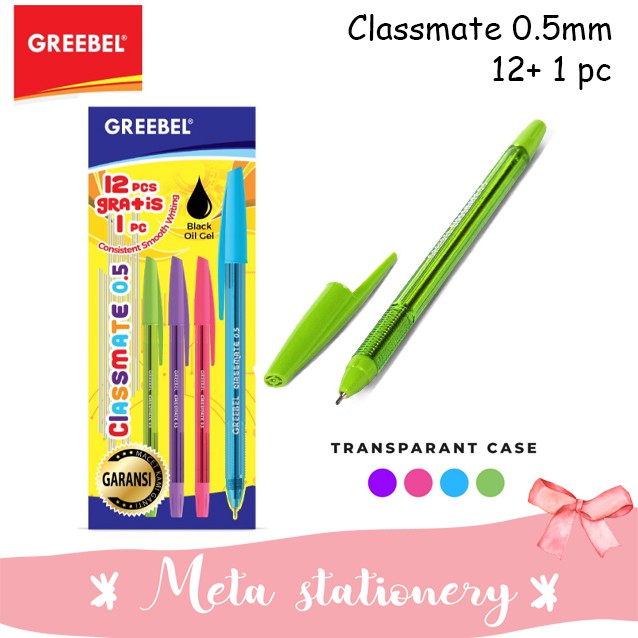 

Pulpen / Pen Classmate Greebel 0.5mm (13pc)
