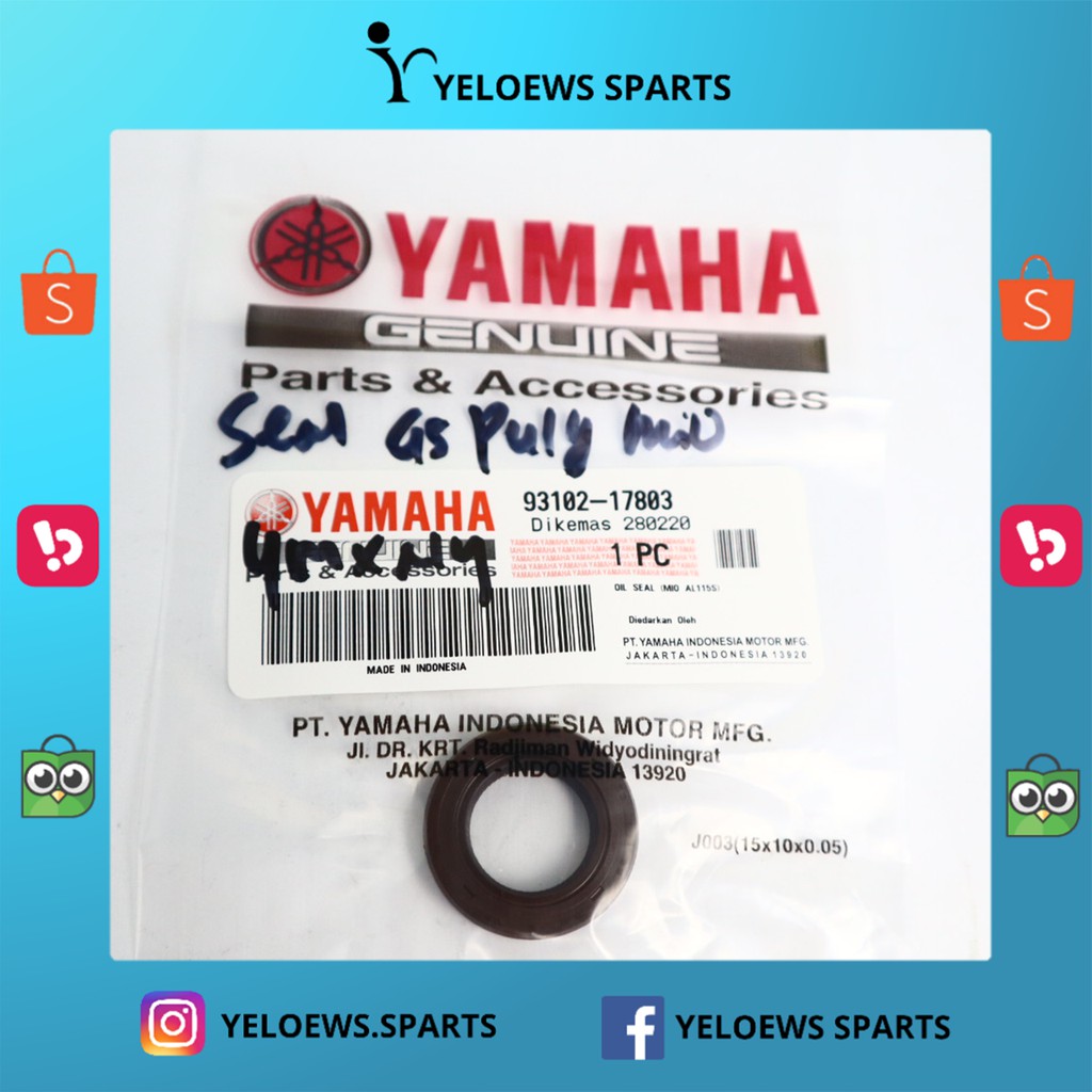 SEAL GARDAN (93102-17803) YAMAHA GENUINE PARTS