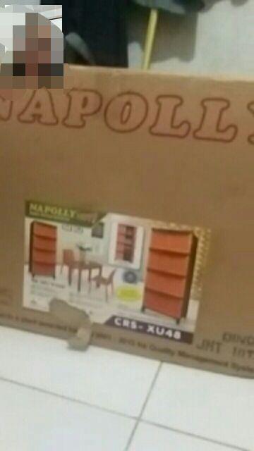 Promo Special Lemari Plastik Jumbo Pintu Susun 4 Rotan X-48 Napolly