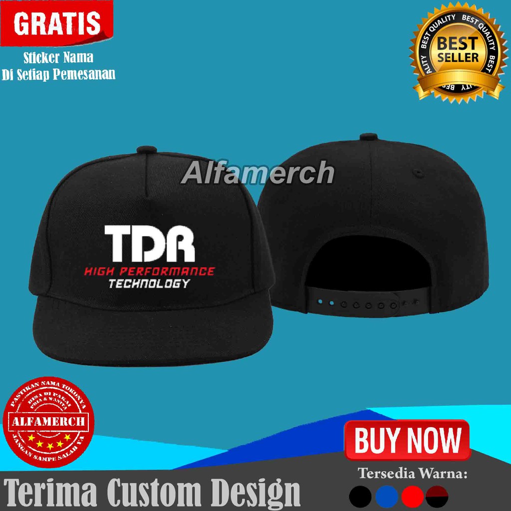 Topi Snapback TDR RACING Distro Murah Keren Pria Wanita