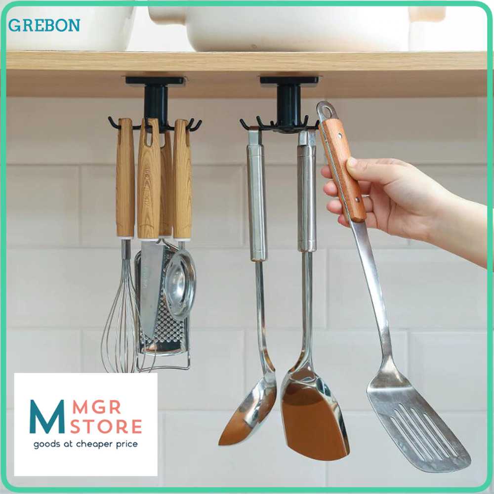 Gantungan Alat Dapur Gantungan Peralatan Dapur 6 Hook Hanger