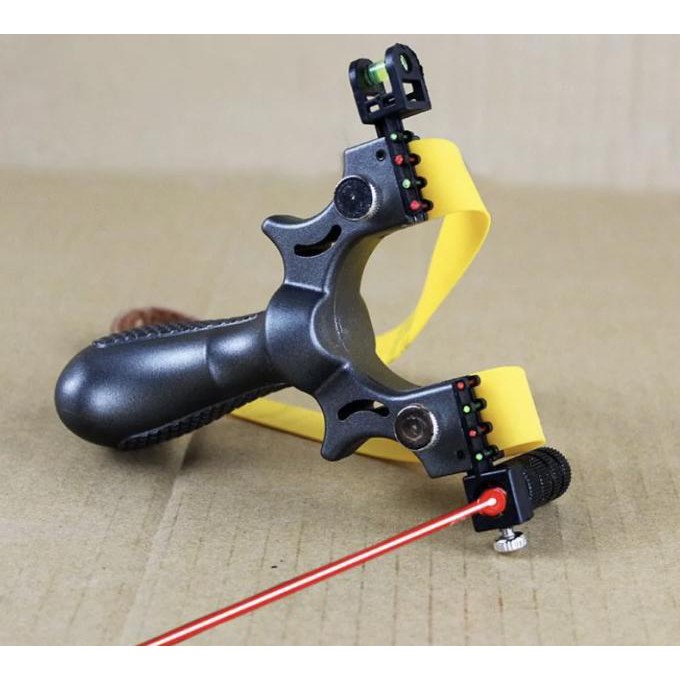 GREYHOUND FLATBAND Ketapel Slingshot untuk Paser Ikan dan Burung - LASER GRAY