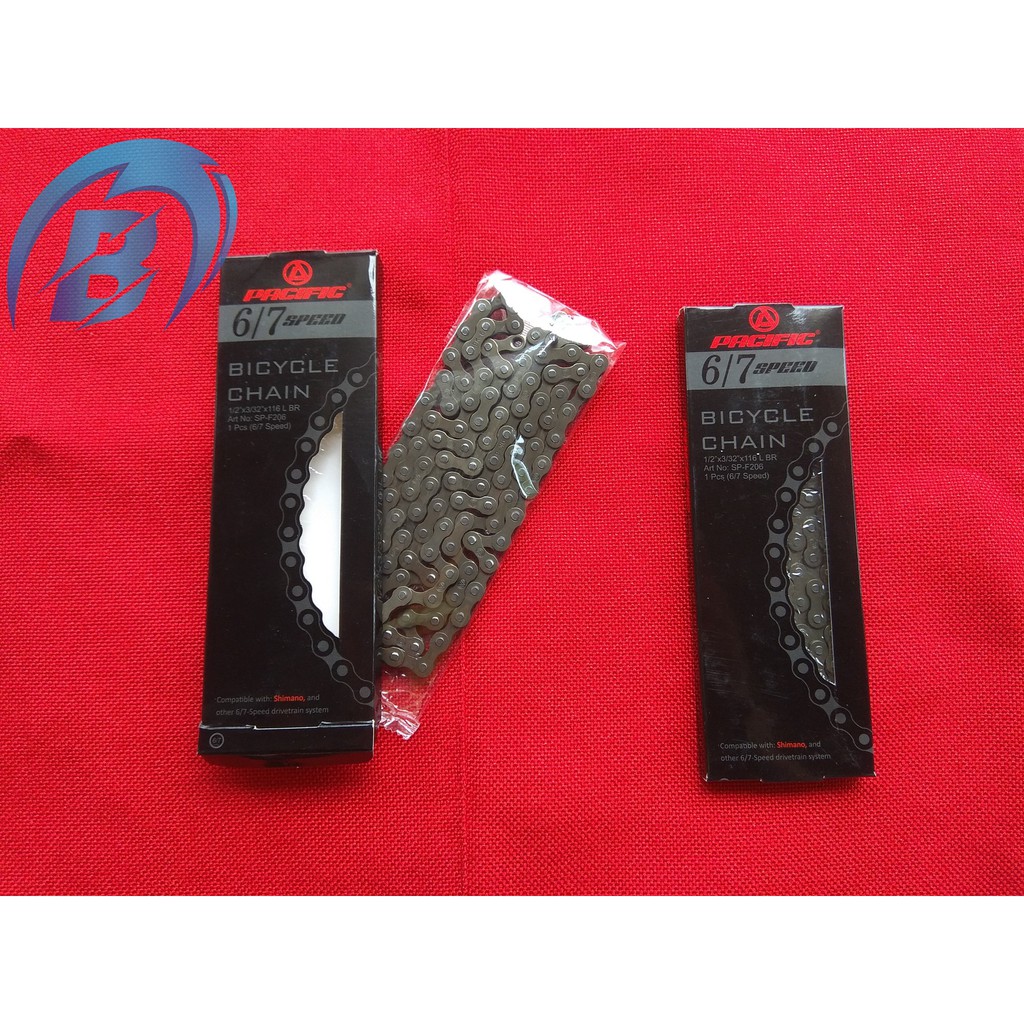 Rantai sepeda mtb lipat minion rante Gigi Rantai Sepeda Gigi 6 7 Speed Pasific