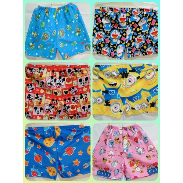 Grosir Celana kolor harian murah karakter anak ukuran XS