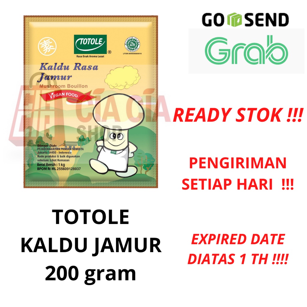 Totole Kaldu Jamur 200gr 200g Halal MUI Bumbu totole rasa jamur 200 gram