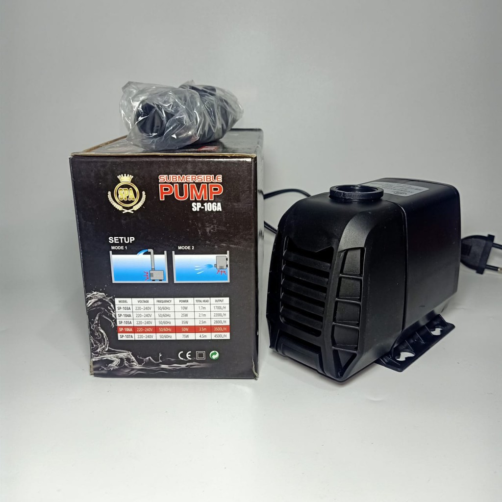 Submersible Pump SP106A SPA Pompa Aquarium Celup Pompa Akuarium Water Pump Pompa Air