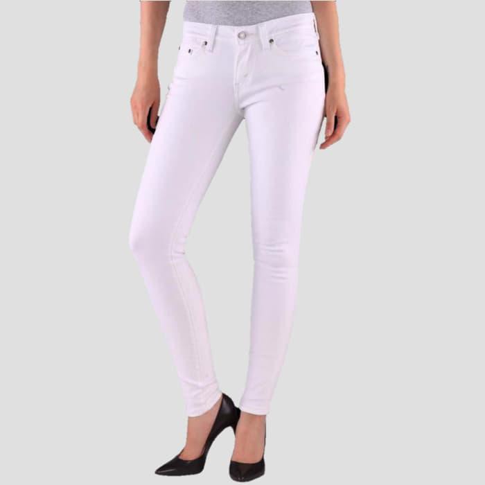 Termurah Celana Jeans Wanita Putih - Skinny, 27