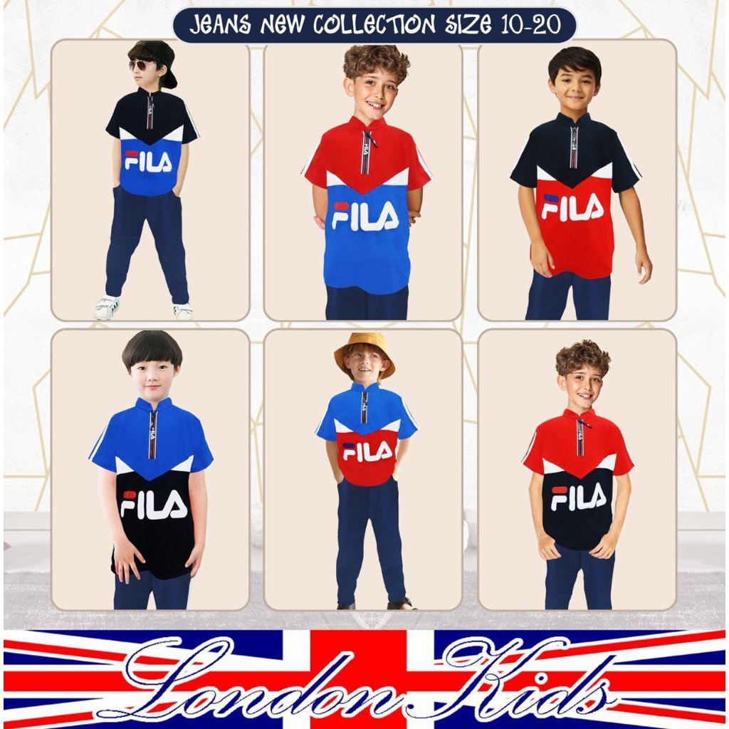 Setelan Jeans London Kids usia 5-10 tahun
