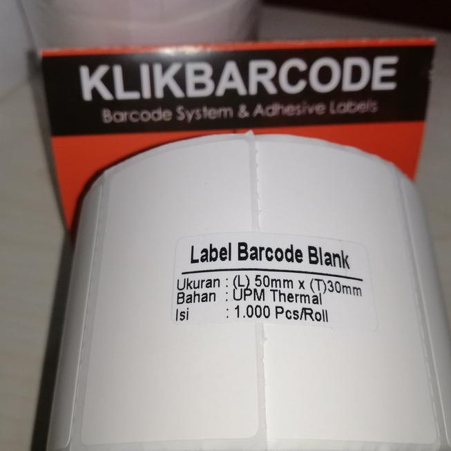

⸨KiM♞⸩ ⭐️ PROMO LABEL BARCODE XPrinter XP-360B Uk. 50 X 30 (1 LINE) THERMAL 50X30 MM ( isi 1.000 pcs ) MURAH //Tervaforit