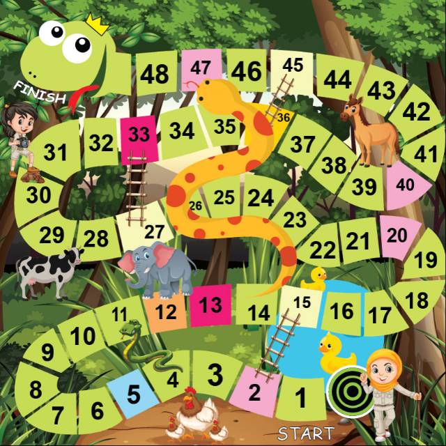 Permainan Ular tangga besar