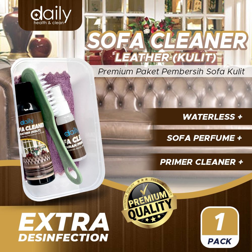 Pembersih Sofa Kulit Daily Sofa Cleaner Leather Paket Pembersih Sofa Kulit Jok Kulit Premium Serbaguna