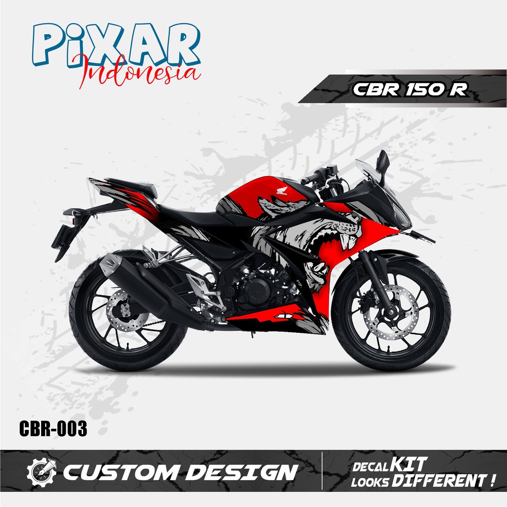 STICKER DECAL MOTOR HONDA CBR-150 WOLF CONCEPT CUSTOM DESIGN
