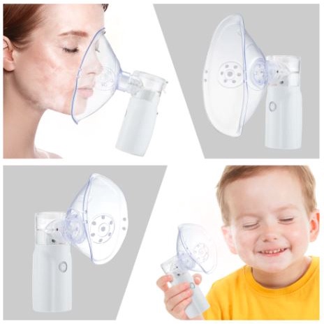 Alat Uap Asma mrek Mesh nebulizer ultrasonic Inhaler mini portabel untuk bantu pernapasan alat terapi pernafasan anak dan dewasa