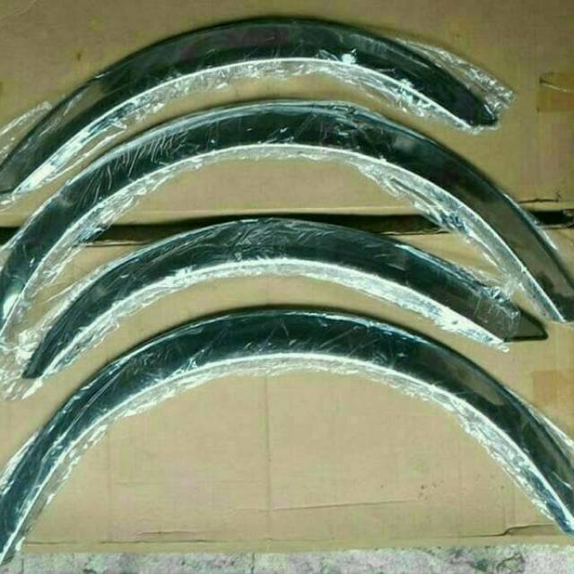Spackboard/fender trim/Over fender Agya Ayla stainless tebal
