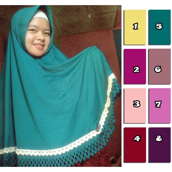 JILBAB RENDA LASER