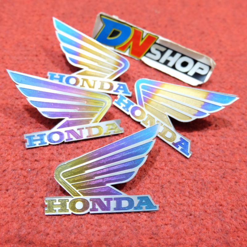 Emblem honda wing titanium