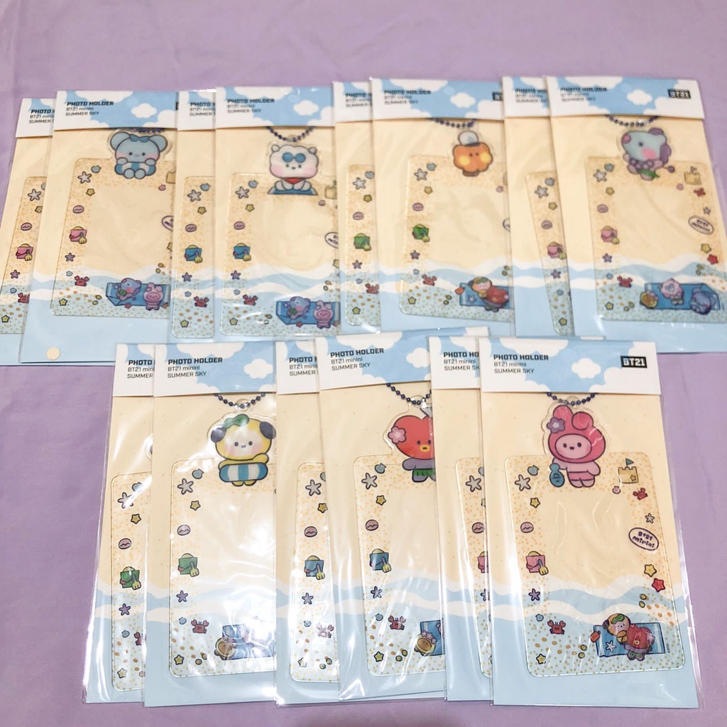 [READY] BT21 MININI PHOTO HOLDER SUMMER SKY PC HOLDER