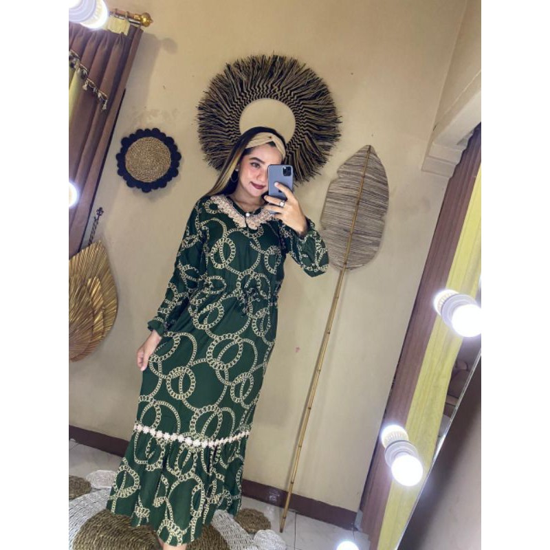 LONGDRESS ARAB RENDA  NABILA  / DASTER / ARAB / DASTER DASTER BUSUI / LONGDRESS