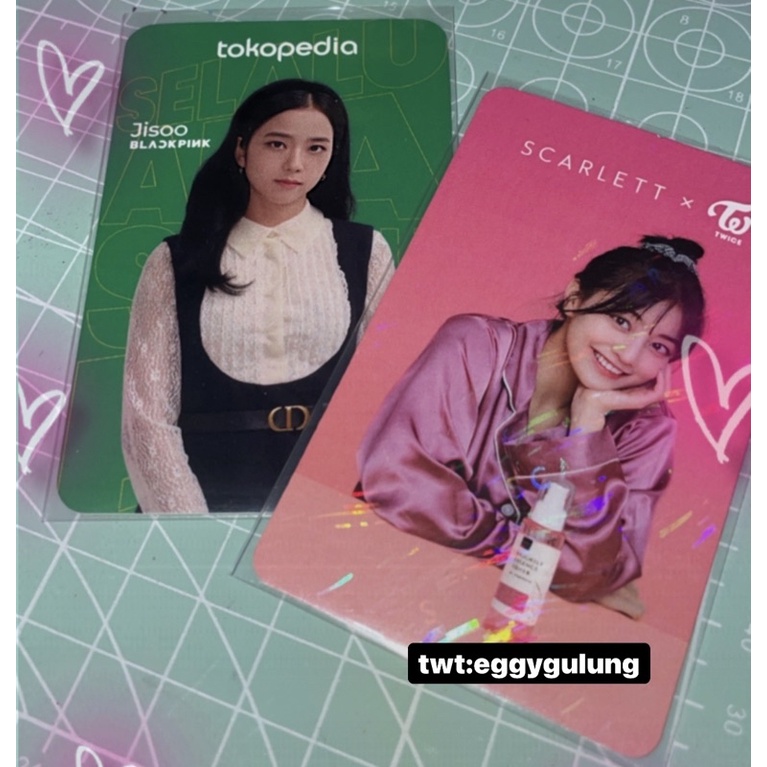 photocard jisoo blackpink jihyo twice scarlett