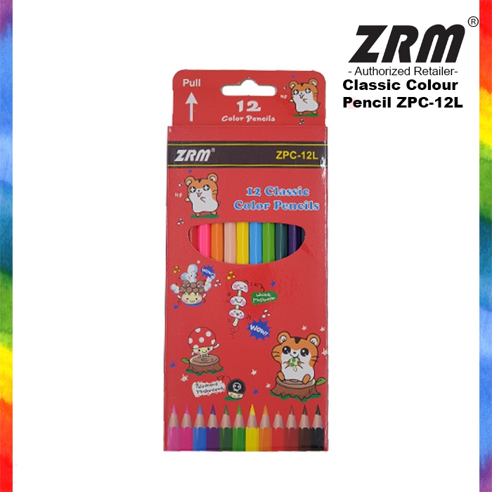

ZRM Colour Pencils / Pensil Warna 12 Warna ZPC-12L