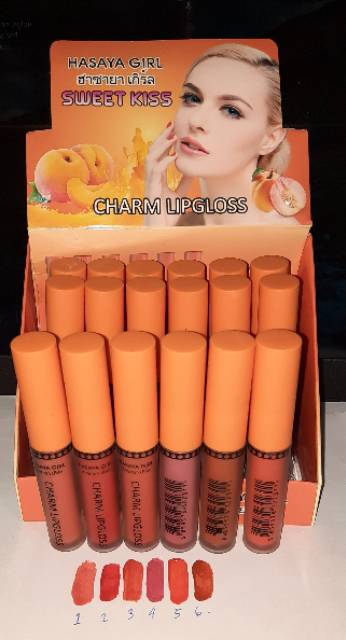 PROMO PER6PCS!!!LIP GLOSS HASAYA GIRL SWEET KISS NO. H6075