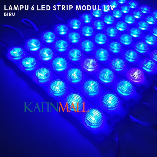 LAMPU LED MODUL 1PCS 6 MATA BESAR DC 12V / 24V VARIASI LAMPU MOBIL MOTOR MODULE