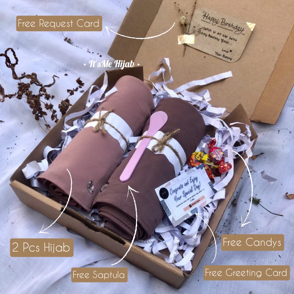 

GIFTBOX 2 JILBAB/ HAMPERS/ KADO WISUDA/ GIFT Murah